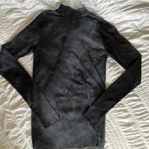 Sheer turtle neck